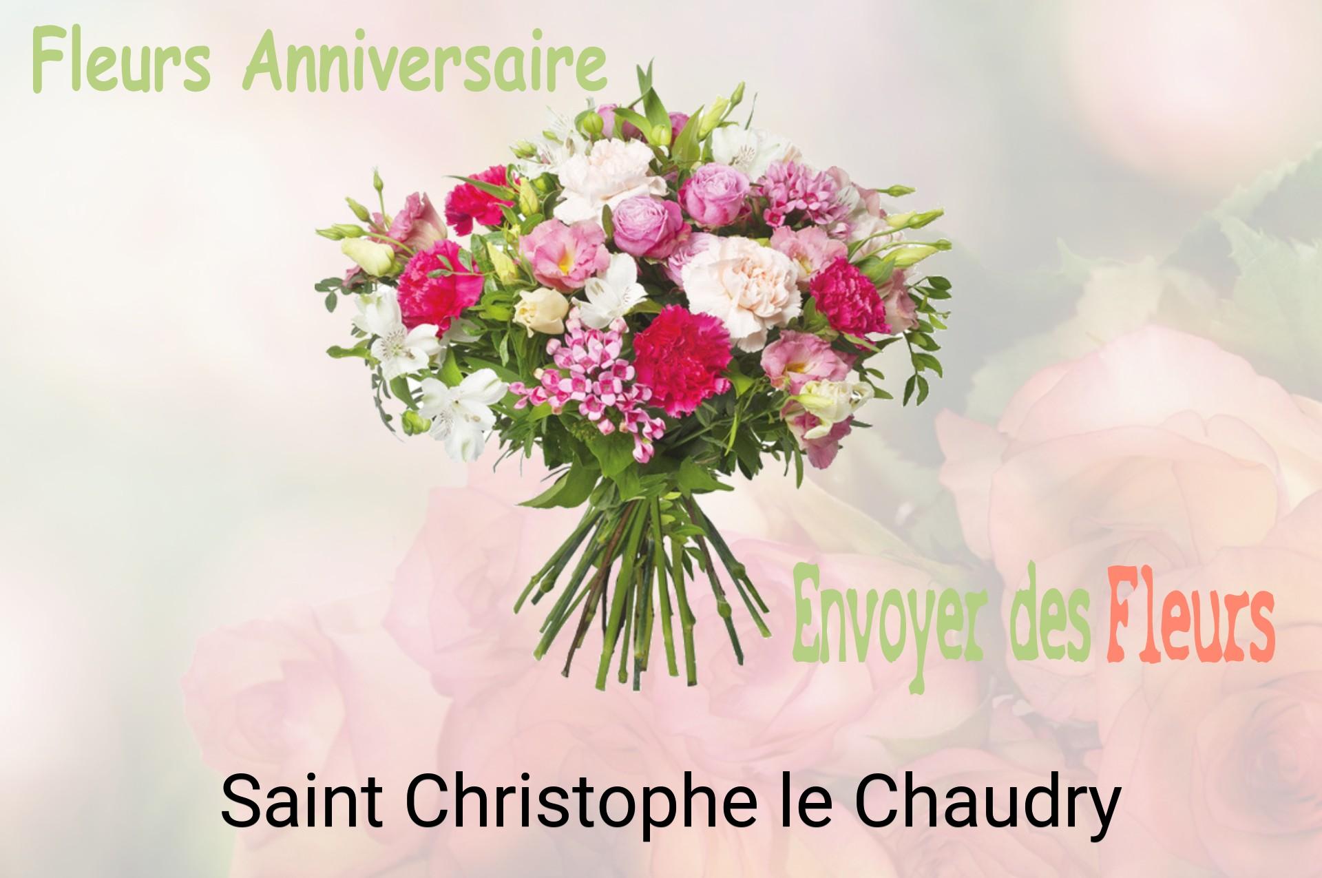 Bouquet de fleurs d’anniversaire livré à Saint-Christophe-le-Chaudry