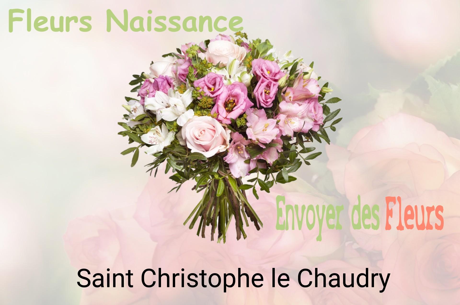 Bouquet de fleurs de naissance livré à Saint-Christophe-le-Chaudry